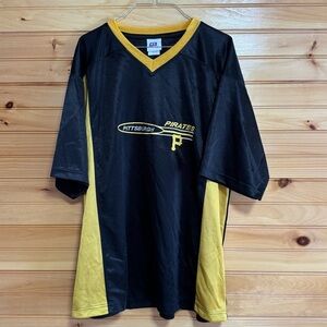 CSA Pittsburgh Pirates Black and Yellow Jersey XL
